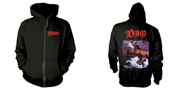 Dio - Zip-Hood - Holy Diver (S) in der Gruppe MERCH / Kleidung / Hoodies bei Bengans Skivbutik AB (5513159)