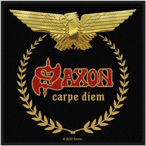 Saxon - Carpe Diem Standard Patch in der Gruppe MERCHANDISE / Accessoarer / Hårdrock bei Bengans Skivbutik AB (5513954)