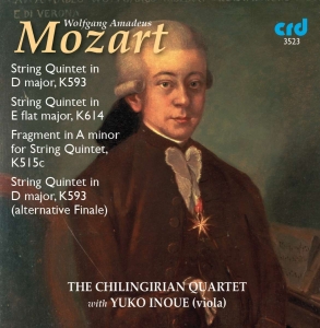 Mozart W A - String Quintets K593 & K614 in der Gruppe MUSIK / CD-R / Klassiskt bei Bengans Skivbutik AB (5514520)