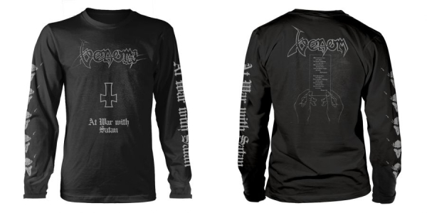 Venom - L/S At War With Satan (L) in der Gruppe MERCH / Kleidung / T-Shirts bei Bengans Skivbutik AB (5515421)