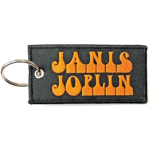 Janis Joplin - Keychain: Logo (Double Sided) in der Gruppe MERCHANDISE / Merch / Pop-Rock bei Bengans Skivbutik AB (5516006)