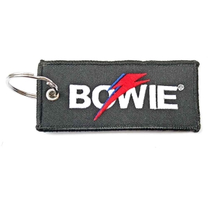 David Bowie  - Keychain: Flash Logo (Double Sided) in der Gruppe MERCHANDISE / Merch / Pop-Rock bei Bengans Skivbutik AB (5516009)
