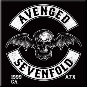 Avenged Sevenfold - Fridge Magnet: Death Bat Crest in der Gruppe MERCHANDISE / Merch / Hårdrock bei Bengans Skivbutik AB (5516012)