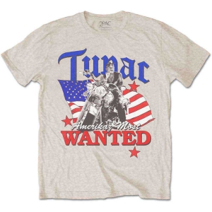 Tupac - Tupac_Most Wanted_Uni_Sand_Ts:2Xl in der Gruppe MERCHANDISE / T-shirt / Pop-Rock bei Bengans Skivbutik AB (5516036)