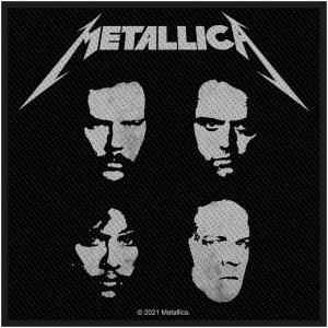 Metallica - Black Album 2021 Standard Patch in der Gruppe MERCHANDISE / Merch / Hårdrock bei Bengans Skivbutik AB (5516827)