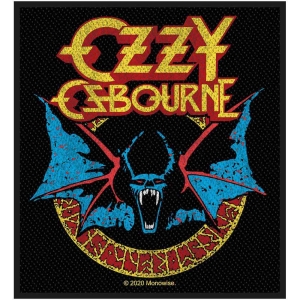 Ozzy Osbourne - Bat Standard Patch in der Gruppe MERCHANDISE / Merch / Hårdrock bei Bengans Skivbutik AB (5516830)