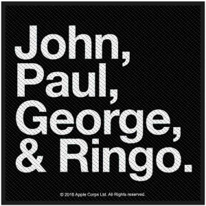 The Beatles - John, Paul, George & Ringo Standard Patc in der Gruppe MERCHANDISE / Merch / Pop-Rock bei Bengans Skivbutik AB (5516850)