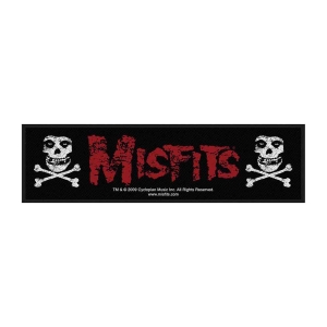 The Misfits - Cross Bones Super Strip Patch in der Gruppe MERCHANDISE / Merch / Punk bei Bengans Skivbutik AB (5516857)