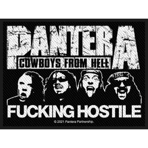 Pantera - Fucking Hostile Retail Packaged Patch in der Gruppe MERCHANDISE / Merch / Hårdrock bei Bengans Skivbutik AB (5516859)