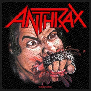 Anthrax - Fistful Of Metal Standard Patch in der Gruppe MERCHANDISE / Merch / Hårdrock bei Bengans Skivbutik AB (5516860)
