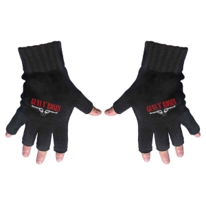Guns N Roses - Logo & Pistols Fingerless Gloves in der Gruppe MERCHANDISE / Merch / Hårdrock bei Bengans Skivbutik AB (5517614)