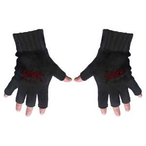 Slayer - Scratched Logo Fingerless Gloves in der Gruppe MERCHANDISE / Merch / Hårdrock bei Bengans Skivbutik AB (5517617)