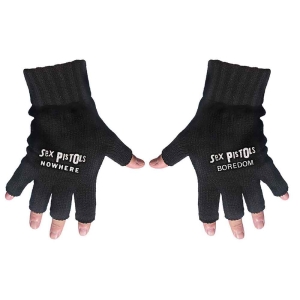 Sex Pistols - Nowhere & Boredom Fingerless Gloves in der Gruppe MERCHANDISE / Merch / Punk bei Bengans Skivbutik AB (5517619)