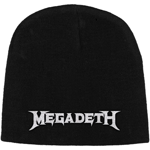 Megadeth - Unisex Beanie Hat: Logo (Black) in der Gruppe MERCHANDISE / Merch / Nyheter / Hårdrock bei Bengans Skivbutik AB (5517623)