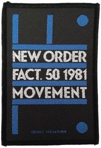 New Order - Patch Fact 50 (10,1 X 8,5 Cm) in der Gruppe MERCHANDISE / Stoffaufnäher / Pop-Rock bei Bengans Skivbutik AB (5517867)