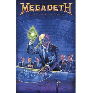 Megadeth - Rust In Peace Textile Poster in der Gruppe MERCHANDISE / Merch / Nyheter / Hårdrock bei Bengans Skivbutik AB (5518165)