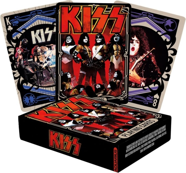Kiss - Playing Cards (6.5 Cm X 1.75 Cm X 9 in der Gruppe MERCHANDISE / Gesellschaftsspiele / / bei Bengans Skivbutik AB (5519119)