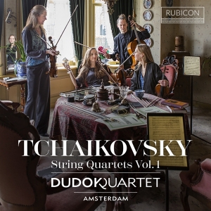 Dudok Quartet Amsterdam - Tchaikovsky: String Quartets Vol. 1 - No. 1 & 2 in der Gruppe CD / Klassiskt bei Bengans Skivbutik AB (5521622)