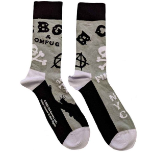 Cbgb - Logos Uni Grey Socks (Eu 40-45) in der Gruppe MERCHANDISE / Merch / Hårdrock,Övrigt bei Bengans Skivbutik AB (5521723)