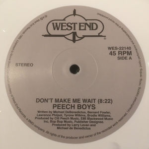 Peech Boys - Don't Make Me Wait (White Vinyl) in der Gruppe Labels /  bei Bengans Skivbutik AB (5522998)