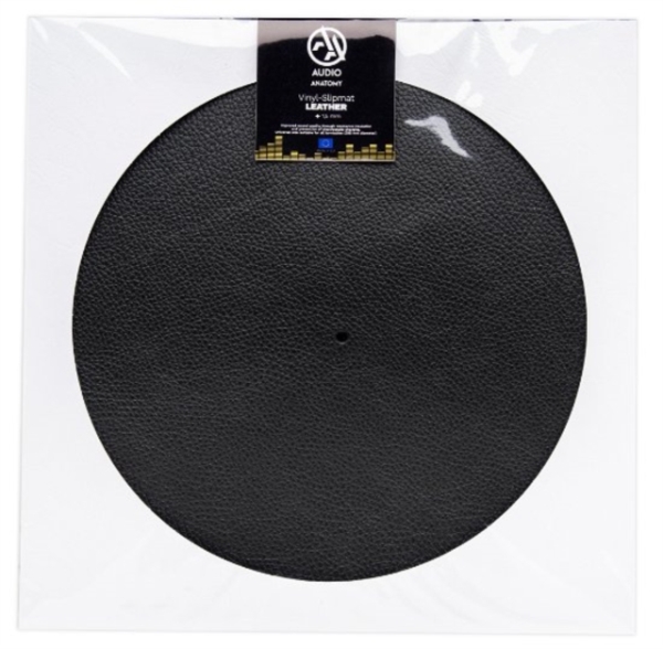 Vinyltillbehör - Slipmat Leather Black in der Gruppe Vinylzubehör bei Bengans Skivbutik AB (5523352)