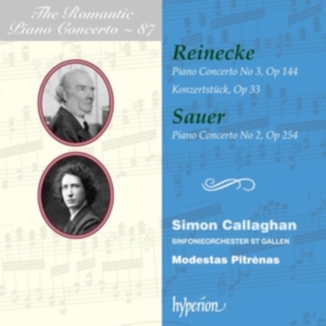 Simon Callaghan Sinfonieorchester - Reinecke & Sauer: Piano Concertos in der Gruppe CD / Klassiskt bei Bengans Skivbutik AB (5523549)