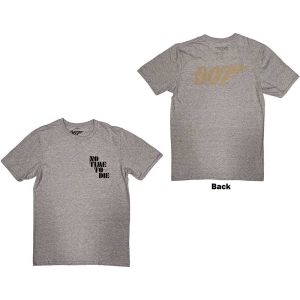 James Bond - No Time To Die & Logo Uni Grey    in der Gruppe MERCH / T-Shirt / Rockoff_Nya April24 bei Bengans Skivbutik AB (5524513r)