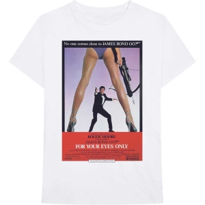 James Bond - For Your Eyes Poster Uni Wht    in der Gruppe MERCH / T-Shirt / Rockoff_Nya April24 bei Bengans Skivbutik AB (5524518r)