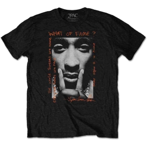 Tupac - What Of Fame? Uni Bl    in der Gruppe MERCHANDISE / T-shirt / Hip Hop-Rap bei Bengans Skivbutik AB (5524684)