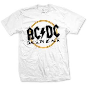 Ac/Dc - Back In Black Circle Uni Wht    in der Gruppe MERCH / Minsishops-merch / Ac/Dc bei Bengans Skivbutik AB (5525372r)