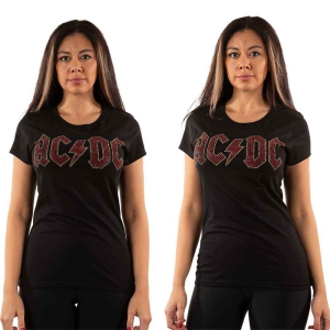 Ac/Dc - Full Colour Logo Diamante Lady Bl    in der Gruppe MERCH / Minsishops-merch / Ac/Dc bei Bengans Skivbutik AB (5525423r)