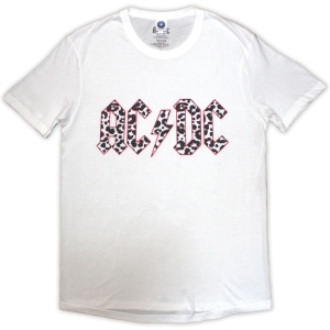 Ac/Dc - Mono Leopard Print Logo Lady Wht    in der Gruppe MERCH / Minsishops-merch / Ac/Dc bei Bengans Skivbutik AB (5525427r)