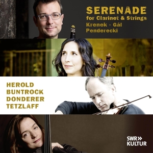 Kilian Herold & Barbara Buntrock & Florian Donderer  & Tanja Tetzlaff - Serenade For Clarinet & Strings in der Gruppe CD bei Bengans Skivbutik AB (5525457)
