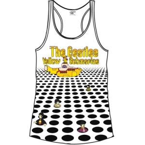 The Beatles - Sea Of Holes & Logo Lady Wht Vest: in der Gruppe MERCH / T-Shirt / Rockoff_Nya April24 bei Bengans Skivbutik AB (5527404r)