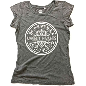 The Beatles - Sgt Pepper Drum Caviar Acid Wash Lady Gr in der Gruppe MERCH / T-Shirt / Rockoff_Nya April24 bei Bengans Skivbutik AB (5527428r)
