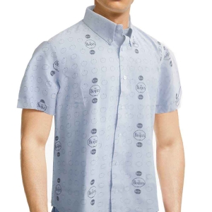 The Beatles - Drum & Apples Uni Denim Shirt:  in der Gruppe MERCH / T-Shirt / Rockoff_Nya April24 bei Bengans Skivbutik AB (5527438r)