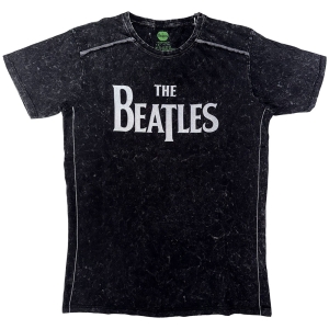 The Beatles - Drop T Logo Snow Wash Uni Bl    in der Gruppe MERCHANDISE / T-shirt / Pop-Rock bei Bengans Skivbutik AB (5527446r)
