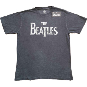 The Beatles - Drop T Logo Snow Wash Uni Char    in der Gruppe MERCH / T-Shirt / Rockoff_Nya April24 bei Bengans Skivbutik AB (5527447r)