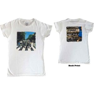 The Beatles - Vtge Abbey Road Lady Wht    in der Gruppe MERCH / T-Shirt / Rockoff_Nya April24 bei Bengans Skivbutik AB (5527467r)