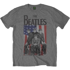 The Beatles - Flag/Vegas Uni Grey    in der Gruppe MERCH / T-Shirt / Rockoff_Nya April24 bei Bengans Skivbutik AB (5527770r)