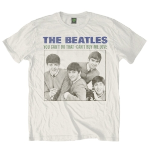 The Beatles - You Cant Do That Uni Wht    in der Gruppe MERCH / T-Shirt / Rockoff_Nya April24 bei Bengans Skivbutik AB (5527771r)