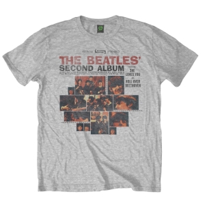 The Beatles - Second Album Uni Grey    in der Gruppe MERCH / T-Shirt / Rockoff_Nya April24 bei Bengans Skivbutik AB (5527773r)