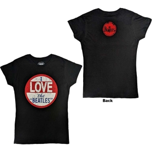 The Beatles - Vtge I Love The Beatles Lady Bl    in der Gruppe MERCH / T-Shirt / Rockoff_Nya April24 bei Bengans Skivbutik AB (5527775r)