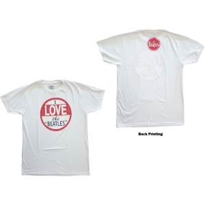 The Beatles - Vtge I Love The Beatles Uni Wht    in der Gruppe MERCH / T-Shirt / Rockoff_Nya April24 bei Bengans Skivbutik AB (5527777r)