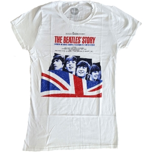 The Beatles - Beatles Story Lady Wht    in der Gruppe MERCH / T-Shirt / Rockoff_Nya April24 bei Bengans Skivbutik AB (5527780r)