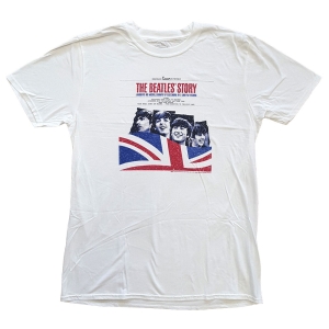 The Beatles - Beatles Story Uni Wht    in der Gruppe MERCH / T-Shirt / Rockoff_Nya April24 bei Bengans Skivbutik AB (5527781r)