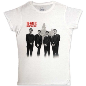 The Beatles - Beatles In Liverpool Lady Wht    in der Gruppe MERCH / T-Shirt / Rockoff_Nya April24 bei Bengans Skivbutik AB (5527782r)