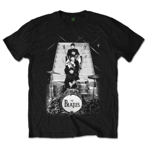 The Beatles - Stage Stairs Uni Bl    in der Gruppe MERCH / T-Shirt / Rockoff_Nya April24 bei Bengans Skivbutik AB (5527790r)