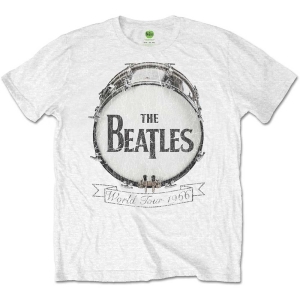 The Beatles - World Tour 1966 Uni Wht    in der Gruppe MERCH / T-Shirt / Rockoff_Nya April24 bei Bengans Skivbutik AB (5527814r)