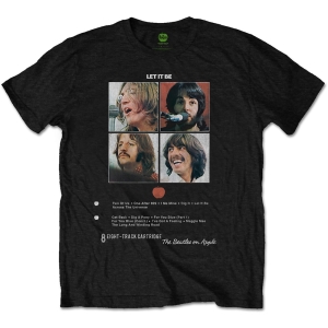 The Beatles - Let It Be 8 Track Uni Bl    in der Gruppe MERCH / T-Shirt / Rockoff_Nya April24 bei Bengans Skivbutik AB (5527818r)
